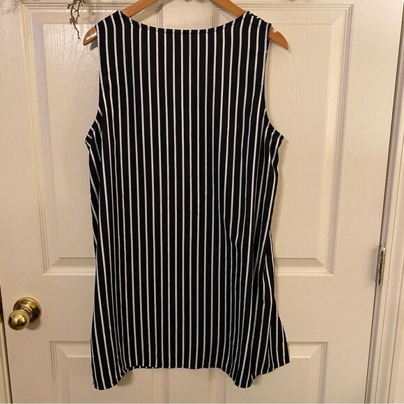 Jessica London Black and White tunic Tank Top - Picture 6 of 6